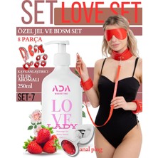 Ada Marketing Love Set Sevgililer Günü Hediyesi Çiftler Için | Jel + 8 Parça Kırmızı Bdsm Set