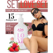 Ada Marketing Love Set Sevgililer Günü Hediyesi Çiftler Için | Jel + 15 Parça Siyah Bdsm Mega Set
