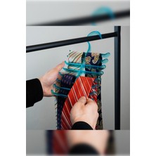 PremiumPort Renkli Çok Katlı 16 Gözlü Kravat ve Takı Askısı Dolap Düzeni