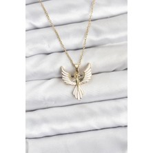 Eco Lounge 316L Çelik Zincir Gold Renk Anka Kuşu Model Kadın Kolye