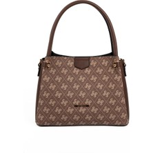 Silver & Polo Silver Polo Kahve - Kahve Monogram Kadın El Çantası SP1254
