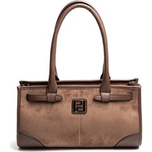 Silver & Polo Silver Polo Kahve - Kahve Süet Kadın El Çantası SP1261