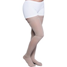 Orlex Diz Üstü Silikonlu Varis Çorabı (Burnu Kapalı) (Orta Basınç Ccl2) (ORX®-V1003) 3xl