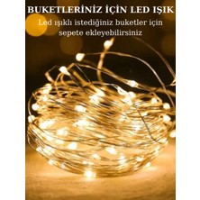 Allians 3 Metre Kendinden Pilli LED Işık Sarı Gün Işığı, Şık ve Pratik Aydınlatma