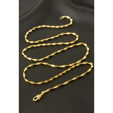 Makay Sarı Renkli Bugulu Zincir Kolye