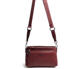 Silver & Polo SP1184 Kadın Çapraz Çanta Petek Bordo