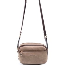 Silver & Polo SP1162 Kadın Çapraz Çanta Süet Vizon-Kahve