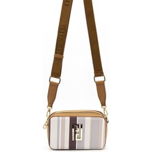 Silver & Polo Silver Polo SP1078 Kadın Çapraz Çanta Ekose Mix-A.Taba