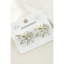 Makay Ay Çiçeği Metal Küpe