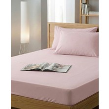 Ladybella Lastikli Yatak Çarşafı Lastikli Penye Çarşaf + 1 Adet Yastık Kılıfı Tek Kişilik One Size