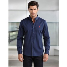 Quero Keten Pamuk Düğmeli Yaka Gömlek