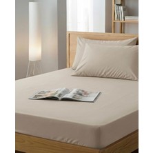 Ladybella Lastikli Yatak Çarşafı Lastikli Penye Çarşaf + 1 Adet Yastık Kılıfı Tek Kişilik One Size