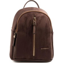 Silver & Polo SP901 Kadın Sırt Çantası Süet Kahve Ergonomik Tasarım ve Fonksiyonel Özellikler