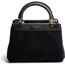 Silver & Polo SP1193 Kadın El Çantası Süet Siyah