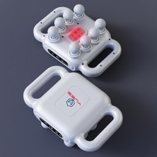 Feyza Design 8 Başlıklı Elektrikli Isıtmalı Masaj Aleti, Derin Doku Sporcu Rahatlatıcı