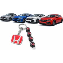 Stilix Garage Honda 1 Adet Anahtarlık 4 Adet Sibop Kapağı