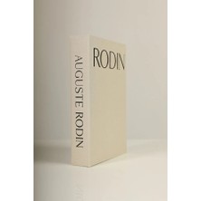 Kumaş Kaplı Rodin Bej Gold Dekoratif Kitap Kutu