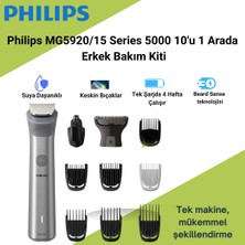 Philips 10'u 1 Arada Erkek Bakım Seti MG5920/15-YÜZ/SAÇ/VÜCUT (Islak/kuru Kullanım) 882JSERI