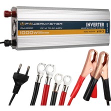 Powermaster PM-1000C 12VOLT 1000WATT Akü Şarjlı Invertör USB Çıkışlı