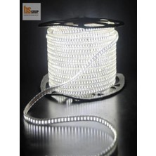 Allians 5 mt Beyaz 220V 3 Çipli Su Geçirmez Dış Mekan LED Şerit Işık