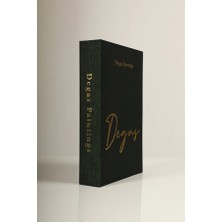 Kumaş Kaplı Yeşil Degas Dekoratif Kitap Kutu