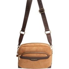 Silver & Polo SP1201 Kadın Çapraz Çanta Süet Taba-Kahve