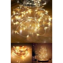 Allians 10 Metre Pilli Kablolu Sarı LED Gün Işığı Işıklandırma Seti