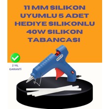 Dorasan 40W Sıcak Mum Silikon Tabancası 5 Silikon Hediyeli Hızlı Yapıştırma