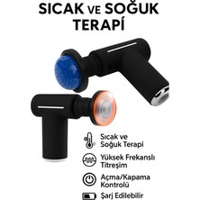 Feyza Design Şarjlı Isıtmalı Masaj Tabancası ile Sıcak ve Soğuk Terapisi