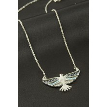 Makay Anka Kuşu Zirkon Taşlı Kolye