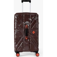 Ççs 5243 Trolley Büyük Boy Valiz Kahverengi