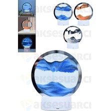 Allians 360° Işıklı Döndürülebilir 3D Kum Saati ve Hareketli LED Işıklı Lüx Lambâ