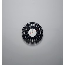 ZOE3tr Axıs Siyah-Gümüş Pleksi Dekoratif Duvar Saati - Sessiz Mekanizma