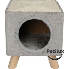 Feyza Design Ahşap Kedi Tırmalama Dedeği, Dayanıklı ve Doğal Ev Arkadaşı