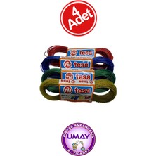 PremiumPort 10 Metre Pvc Kaplı Çelik Balkon Çamaşır Ipi Seti (4 Adet)