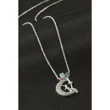 Makay Balonlu Kız Çocuk Zirkon Taşlı Kolye