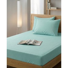 Ladybella Lastikli Yatak Çarşafı Lastikli Penye Çarşaf + 1 Adet Yastık Kılıfı Tek Kişilik One Size