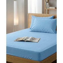 Ladybella Lastikli Yatak Çarşafı Lastikli Penye Çarşaf + 1 Adet Yastık Kılıfı Tek Kişilik One Size