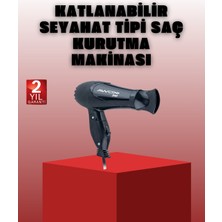 Teknomiy Katlanabilir Saç Kurutma Makinesi Seyahat Tipi Taşınabilir Tasarım