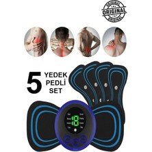 Feyza Design Tüm Vücut Elektronik Masaj Aleti Seti, 5 Yedek Ped ile Rahatlık