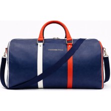 Louisiana Polo El Valizi Spor Seyahat Çantası Lacivert-Kırmızı-Beyaz 1507