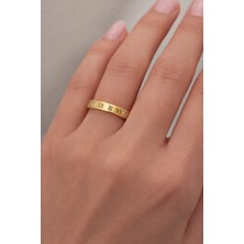 Ares 01 Store 6’lı Roma Rakamlı Zirkon Taş Detaylı Çelik Yüzük