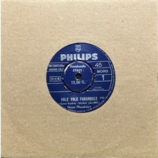 Plak İstasyonu (2 Şarkılık 45LIK Plak ) Nana Mouskouri Vole Vole Farandole 45LIK Plak