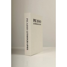 Kumaş Kaplı Picasso Lithographs Dekoratif Kitap Kutu