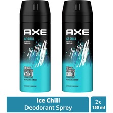 Royaleks 2 Adet Axe Ice Chill Erkek Deodorant Sprey 150 ml