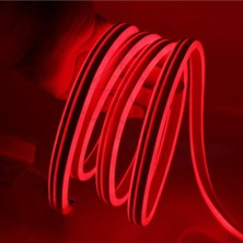 Allians 3 Metre Kırmızı Neon LED Şerit Tak Çalıştır Esnek Aydınlatma