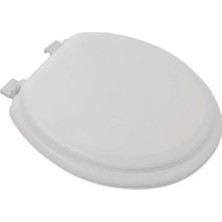 Marsilyan Yumuşak Puf Süngerli Ergonomik Rahat Beyaz Renk Klozet Kapağı