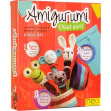 Neo Oyna Sorgula Keşfet Amigurumi Okul Seti - Dıy Kendi Kalemliğini ve Tablet Kılıfını Ör - Başlangıç Seviye Örgü Kiti