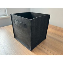 PremiumPort Çok Amaçlı Siyah Keçe Kutu Organizer 2'li, Dolap Içi Düzenleyici