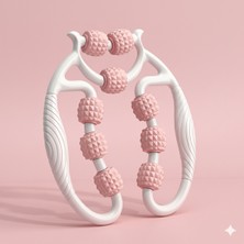 Feyza Design Çok Tekerlekli Esnek Kas ve Lenf Masaj Aleti, Bacak, Kol ve Boyun Için